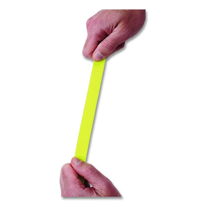 Squids 3155 Elastic Lanyard with Clamp, 2 lb Max Working Capacity, 18"-48" Long, Lime, 10/Pack