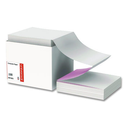 Printout Paper, 3-Part, 15 lb Bond Weight, 9.5 x 11, White/Canary/Pink, 1,200/Carton