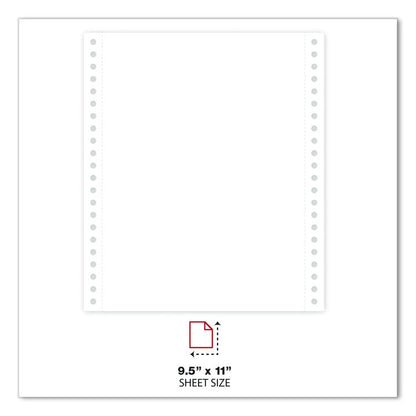 Printout Paper, 3-Part, 15 lb Bond Weight, 9.5 x 11, White/Canary/Pink, 1,200/Carton