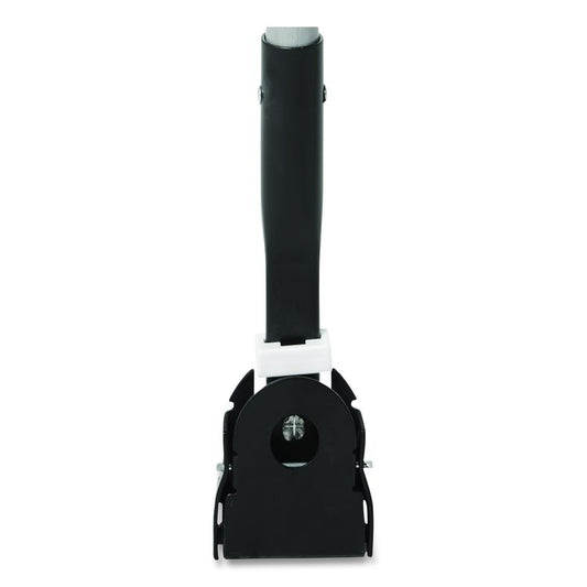 Snap-On Fiberglass Dust Mop Handle, 1" dia x 60", Gray/Black