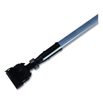 Snap-On Fiberglass Dust Mop Handle, 1" dia x 60", Gray/Black