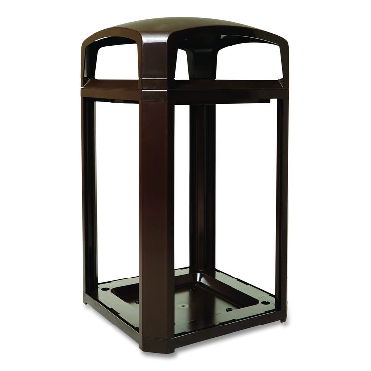 Landmark Series Classic Dome Top Container, 50 gal, Plastic, Sable