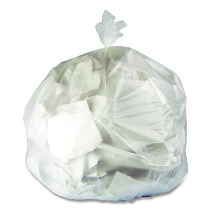 High-Density Waste Can Liners, 45 gal, 11 mic, 40" x 48", Natural, 250/Carton