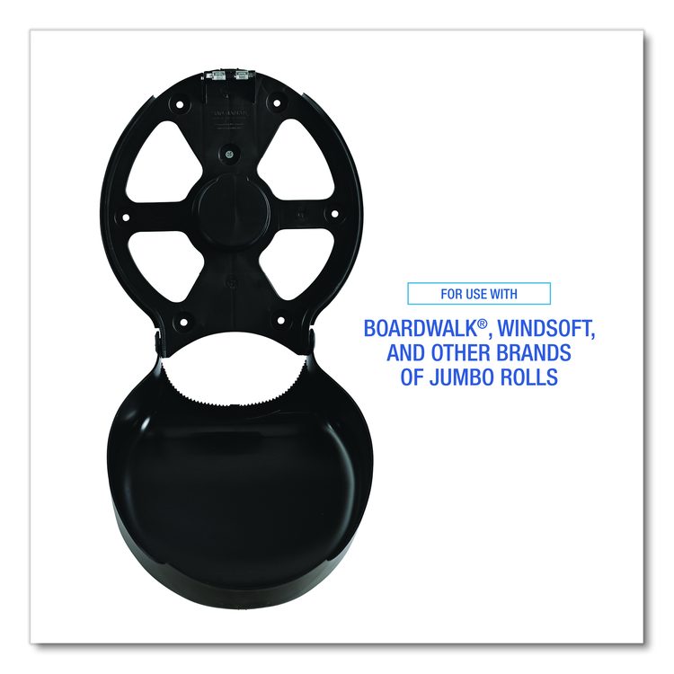 Single Jumbo Toilet Tissue Dispenser, 11 x 6.25 x 12.25, Black