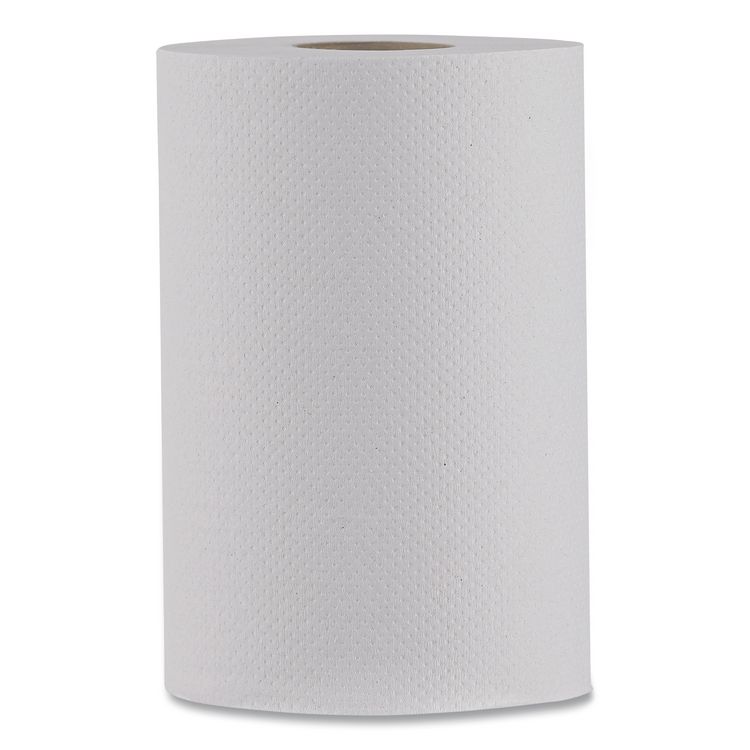 Hardwound Paper Towels, Nonperforated, 1-Ply, 8" x 350 ft, White, 12 Rolls/Carton