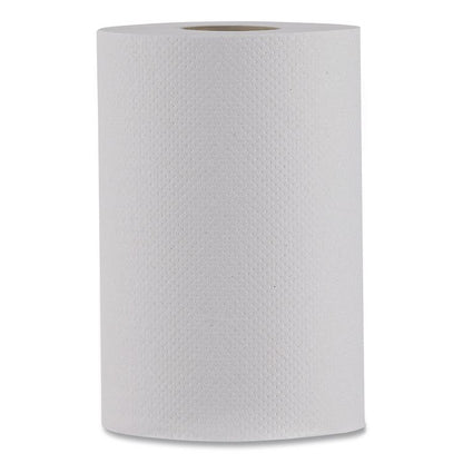 Hardwound Paper Towels, Nonperforated, 1-Ply, 8" x 350 ft, White, 12 Rolls/Carton