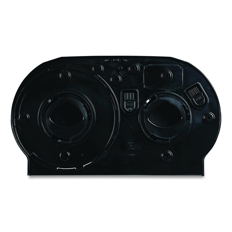 Jumbo Twin Toilet Tissue Dispenser, 20.25 x 6 x 12.25, Black
