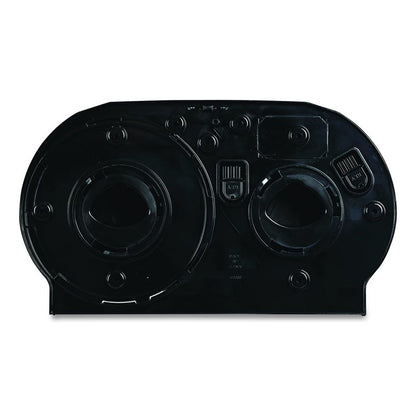 Jumbo Twin Toilet Tissue Dispenser, 20.25 x 6 x 12.25, Black