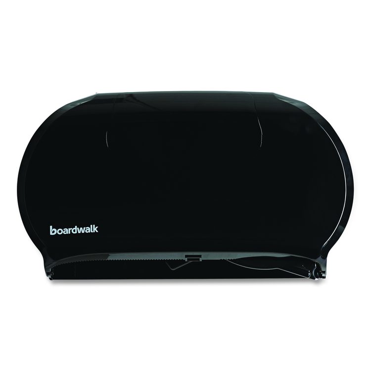 Jumbo Twin Toilet Tissue Dispenser, 20.25 x 6 x 12.25, Black