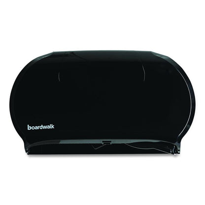 Jumbo Twin Toilet Tissue Dispenser, 20.25 x 6 x 12.25, Black
