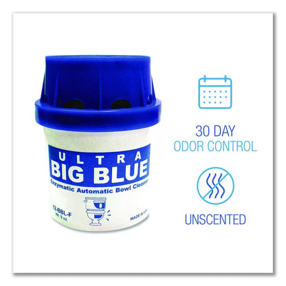 In-Tank Blue Automatic Toilet Bowl Cleaner, Unscented, 9 oz Canister, 12/Box