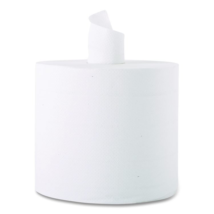 Center-Flow Perforated Paper Towel Roll, 7.3 x 15, White, 6 Rolls/Carton