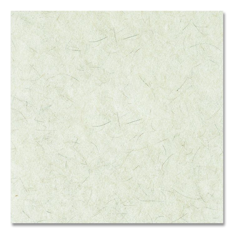 Natural Burnishing Floor Pads, 17" Diameter, White, 5/Carton