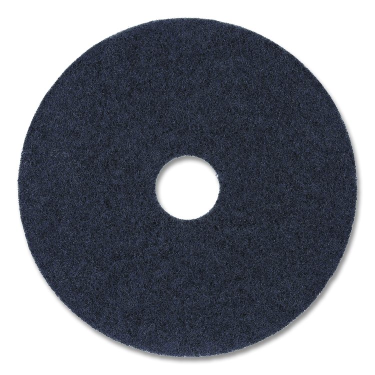 Stripping Floor Pads, 21" Diameter, Black, 5/Carton