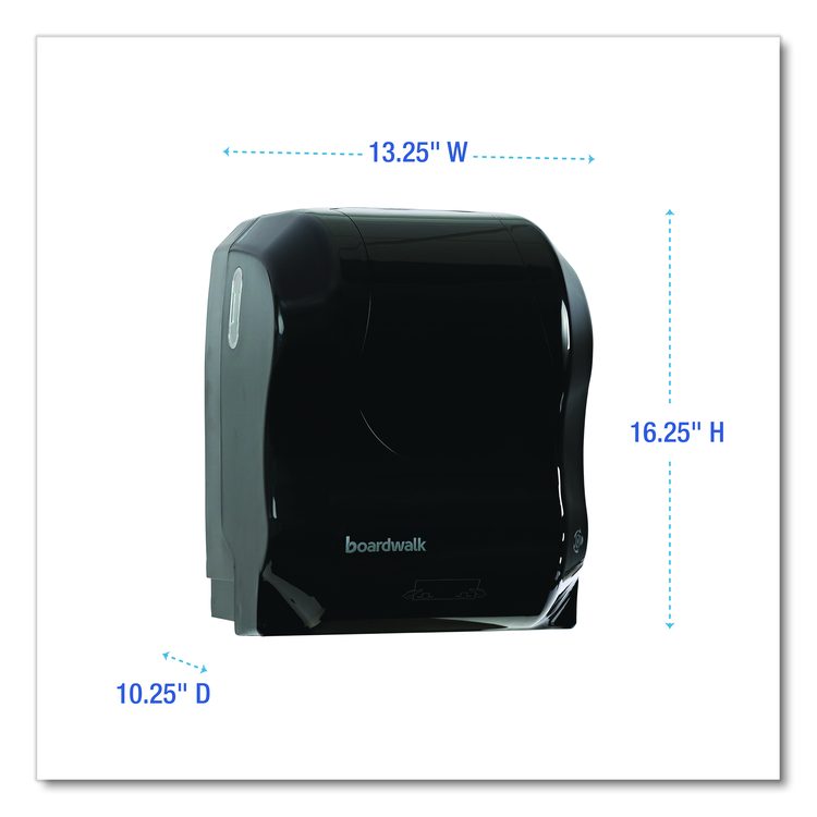 Hands Free Mechanical Towel Dispenser, 13.25 x 10.25 x 16.25, Black
