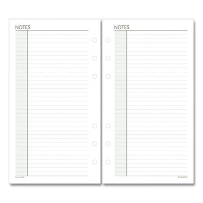 Lined Notes Pages for Planners/Organizers, 6.75 x 3.75, White Sheets, Undated, 30 Sheets