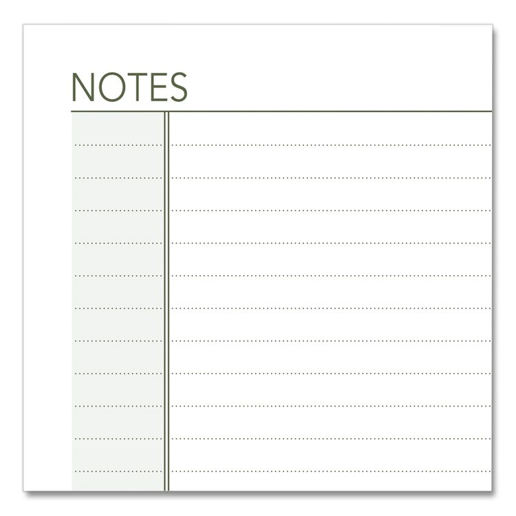 Lined Notes Pages for Planners/Organizers, 6.75 x 3.75, White Sheets, Undated, 30 Sheets