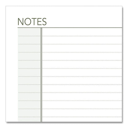 Lined Notes Pages for Planners/Organizers, 6.75 x 3.75, White Sheets, Undated, 30 Sheets