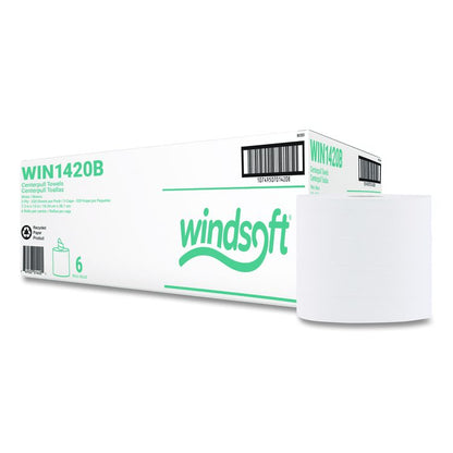 Center-Flow Perforated Paper Towel Roll, 7.3 x 15, White, 6 Rolls/Carton