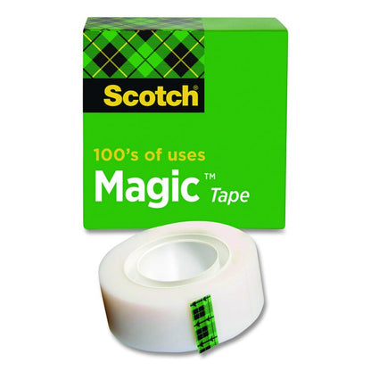 Magic Tape Refill, 1" Core, 0.75" x 36 yds, Clear, 12/Pack
