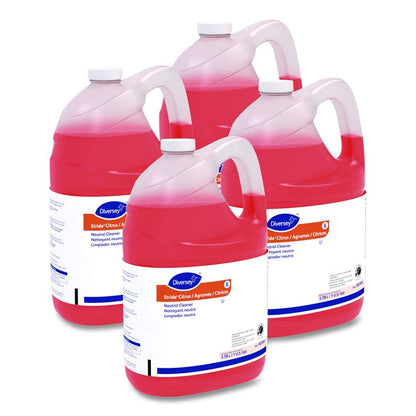 Stride Neutral Cleaner, Citrus Scent, 1 gal, 4 Bottles/Carton