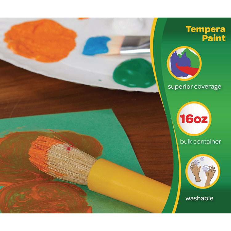 Premier Tempera Paint, Black, 16 oz Bottle