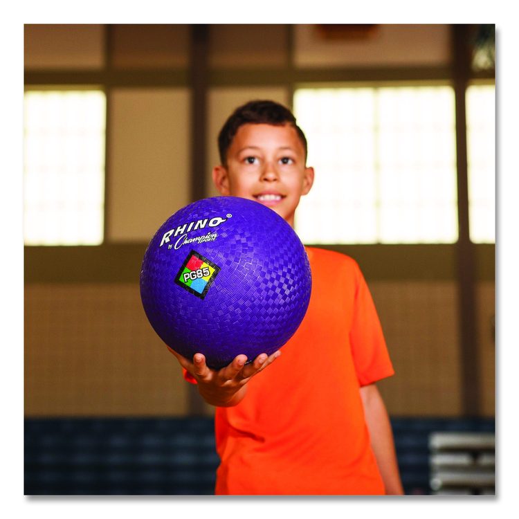 8.5" Playground Ball Set with Air Pump, Assorted Colors, 6/Set