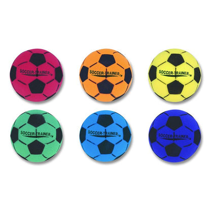 Ultra Foam Soccer Ball Set, 8" Diameter, Assorted Colors, 6/Set