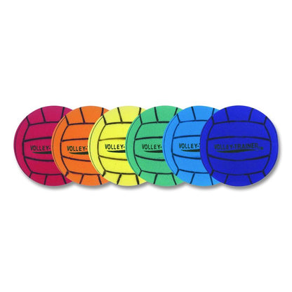 Ultra Foam Volleyball Set, 8" Diameter, Assorted Colors, 6/Set