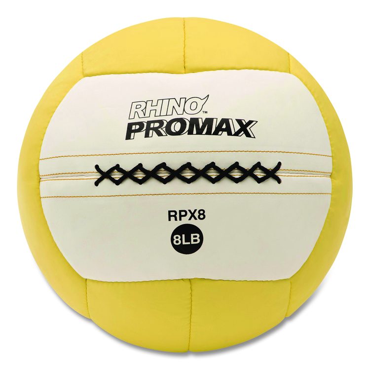 Rhino Promax Medicine Ball, 8 lb, Yellow