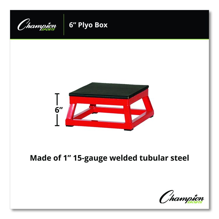 Plyo Box, 6" h, 13 x 13 Base