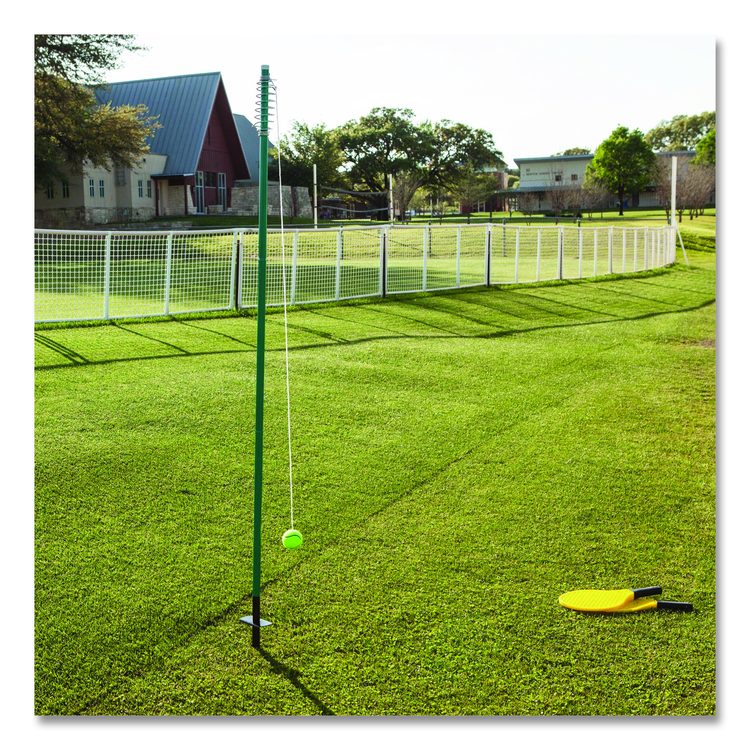Tether Tennis Game Set, Two Paddles, Two Tennis Balls