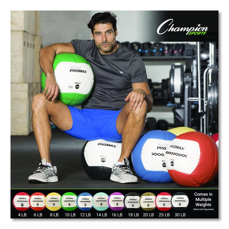 Rhino Promax Medicine Ball, 30 lb, Black