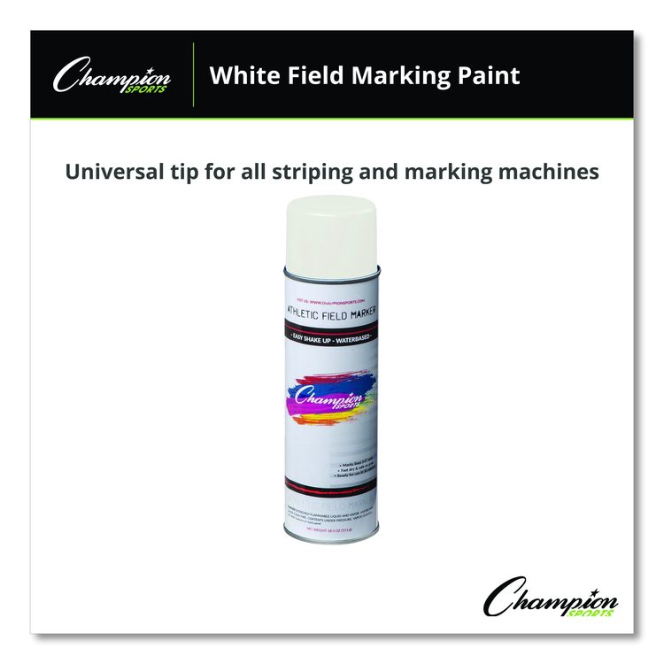 Field Marking Paint, 18 oz Aerosol Spray, White