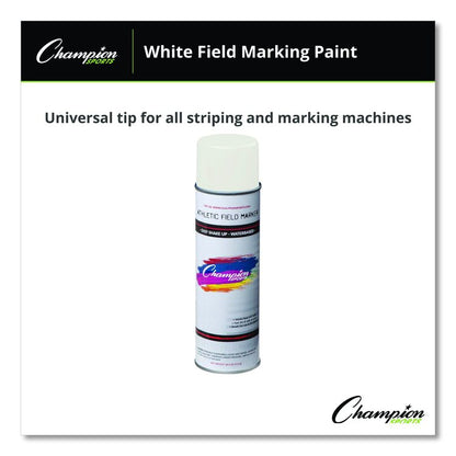 Field Marking Paint, 18 oz Aerosol Spray, White
