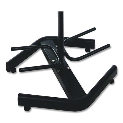 U-Ring Double Medicine Ball Tree, 28" x 28" x 60", Black