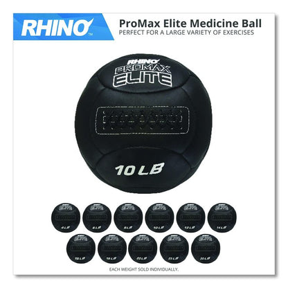 Rhino Promax Elite Medicine Ball, 16 lb, Black