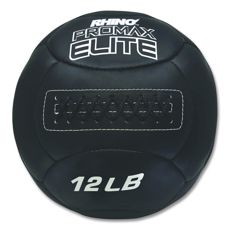 Rhino Promax Elite Medicine Ball, 12 lb, Black