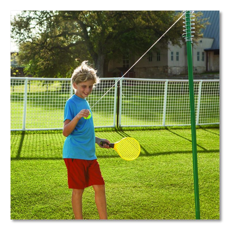 Tether Tennis Game Set, Two Paddles, Two Tennis Balls