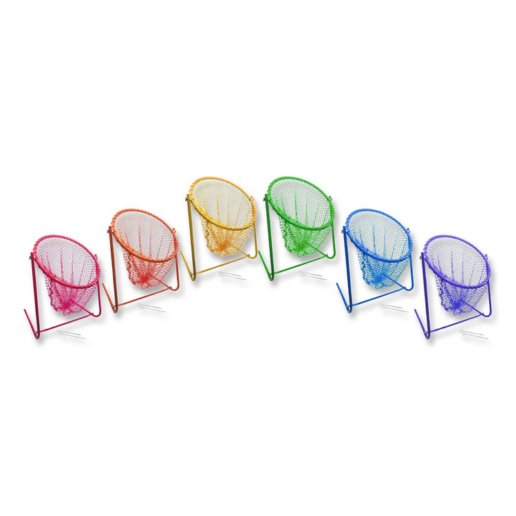 Multipurpose Target Net Set, 16" x 12.5", 15" Diameter, 6 Assorted Color Nets