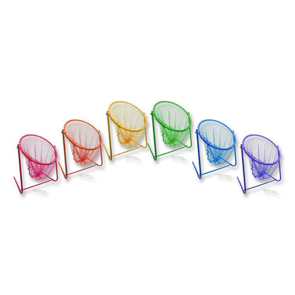 Multipurpose Target Net Set, 16" x 12.5", 15" Diameter, 6 Assorted Color Nets