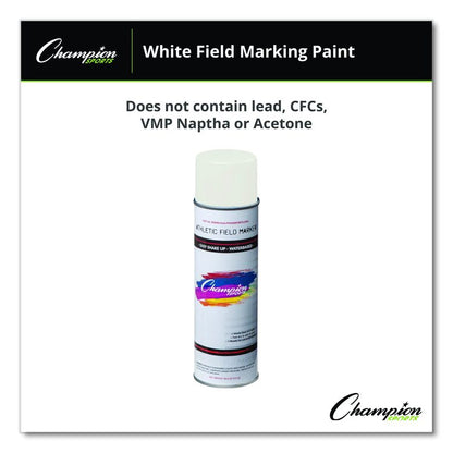 Field Marking Paint, 18 oz Aerosol Spray, White