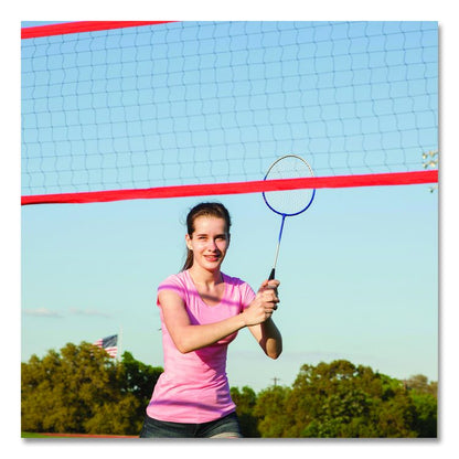 Deluxe Badminton Set, 20 ft Net with 4 Rackets, 2 Shuttlecocks