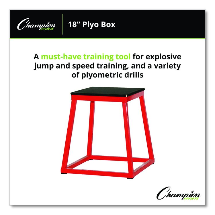 Plyo Box, 18" h, 18 x 18 Base