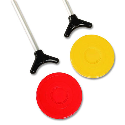 Economy Shuffleboard Set, 15-ft Court, Four 51" Cues, Eight Discs
