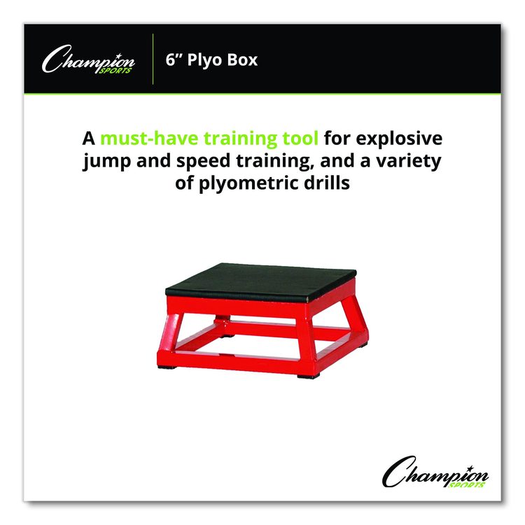 Plyo Box, 6" h, 13 x 13 Base