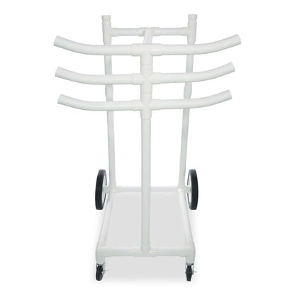 Hoop Storage Rack, Plastic, 176 lb Capacity, 26 x 22 x 49, White