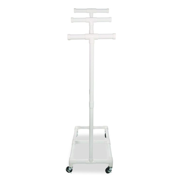 Jump Rope and Hoop Cart, Plastic, 19 x 28 x 69, White