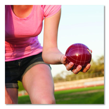Deluxe Bocce Tournament Set, 4.25" dia Balls, Assorted Colors