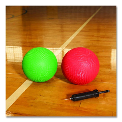 8.5" Playground Ball Set with Air Pump, Assorted Colors, 6/Set